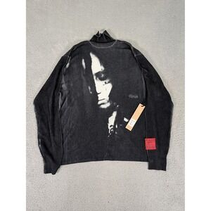 Ksubi Sweater Mens Medium Distressed Turtleneck Royality Heroism Streets Graphic